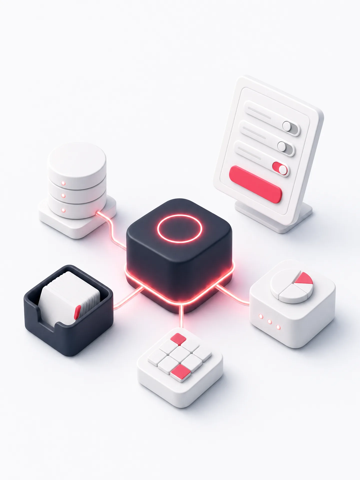 Custom AI agent connected to business systems with an approval dashboard